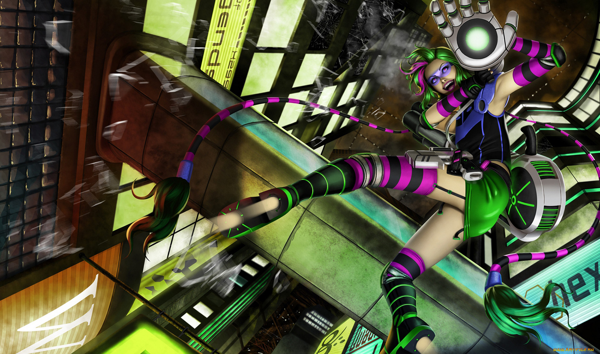  , league of legends, fan, art, cyberpunk, jinx, league, of, legends